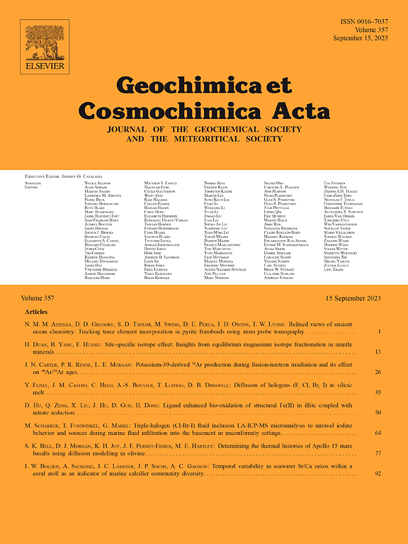 Go to journal home page - Geochimica et Cosmochimica Acta